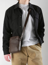 Sac Bandoulire Flandres Cuir Etrier Marron flandres EFLA729S-vue-porte