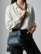 Sac Bourse S Tradition Cuir Etrier Bleu tradition ETRA004S-vue-porte