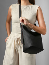 Sac Port� �paule Sac � Dos M Cavalier Cuir Etrier Noir cavalier ECLR126M-vue-porte