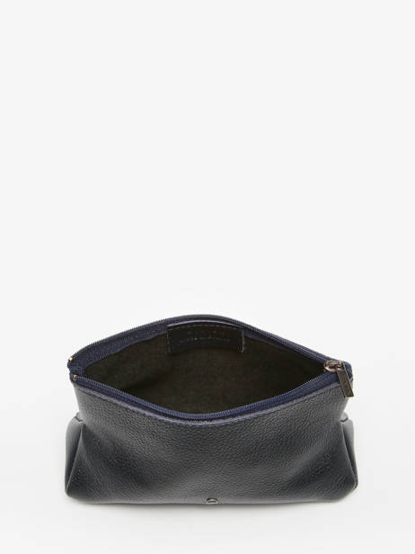 Pouch Madras Leather Etrier Blue madras EMAD853 other view 1