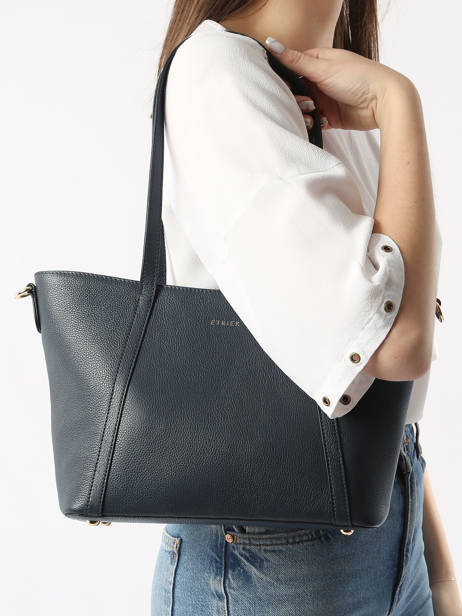 Sac PortÃ© Ã©paule S Tradition Cuir Etrier Bleu tradition ETRA060S vue secondaire 1