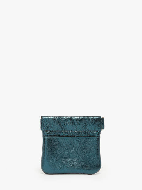 Leather Etincelle Irisée Coin Purse Etrier Green etincelle irisee EETI5005
