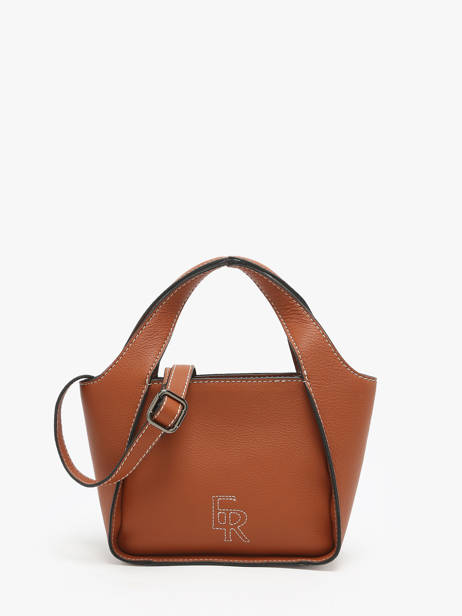 Sac Bandoulière S Foudre Cuir Etrier Marron foudre EFOD107S